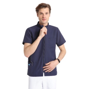Bluze medicale care nu se calca, Quick Next bleumarin, 100% microfibra