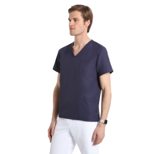 Bluze medicale care nu se calca, Quick Smart bleumarin, maneca scurta