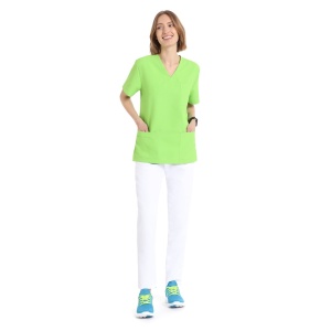 Bluze medicale care nu se calca, Quick Smart verde deschis, maneca scurta