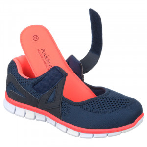 Pantofi sport ortopedici femei Podowell Vaucluse bleumarin brant spuma cu memorie
