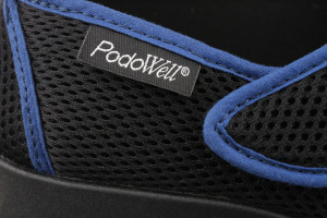 Pantofi sport ortopedici, pentru femei, Podowell Tarnos negru detaliu