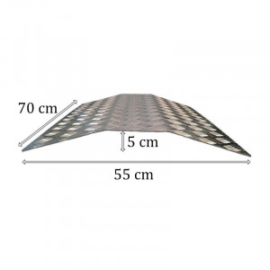 Rampe pentru praguri din aluminiu 70 x 55 cm