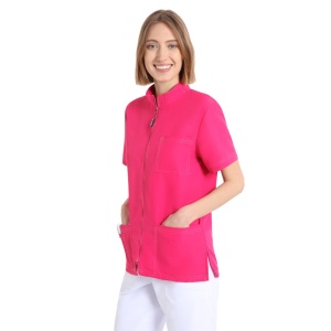 Bluze medicale care nu se calca, Quick Next fucsia, 100% microfibra