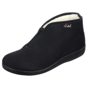 Ghete de casa, ortopedice, imblanite, OrtoMed 803-T44 negru