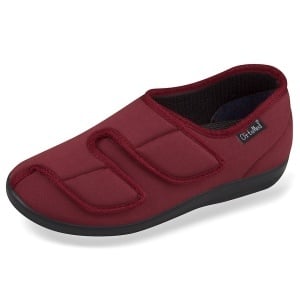 Pantofi medicali stretch pentru femei OrtoMed 667-S62 bordo