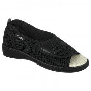 Pantofi ortopedici decupati pentru femei PodoWell Allure negru