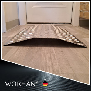 Rampe pentru praguri din aluminiu 70 x 55 cm