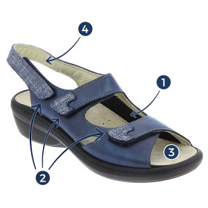 Sandale ortopedice, pentru Hallux Valgus, PodoWell Damia, piele naturala