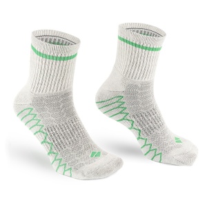 Sosete alergare, talpa flausata, BonnySilver® 303E gri verde
