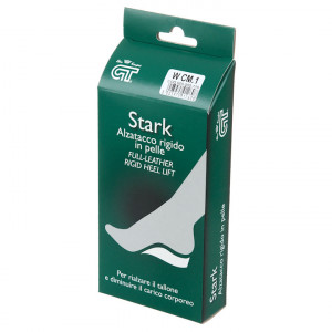Talonete inaltatoare rigide, 1 cm, piele naturala, GT Stark