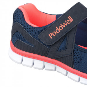 Pantofi sport ortopedici femei Podowell Vaucluse bleumarin detaliu