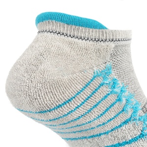 Sosete alergare, talpa flausata, BonnySilver® 302E gri turcoaz