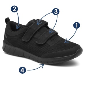 Adidasi ergonomici, calapod lat, antiderapanti, Suecos Alma Easy Fit