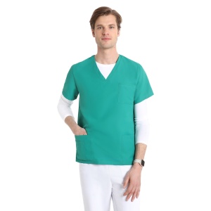 Bluze medicale care nu se calca, Quick Smart verde, maneca scurta