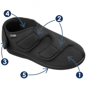 Pantofi medicali stretch femei si barbati OrtoMed 6051-6052-T77