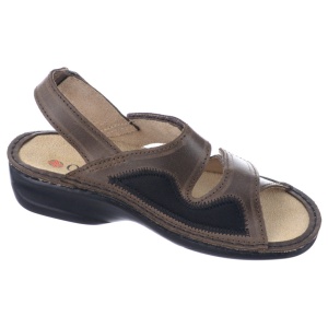 Sandale ortopedice, pentru monturi, OrtoMed 3703-P78 maro
