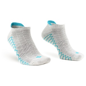 Sosete alergare, talpa flausata, BonnySilver® 302E gri turcoaz