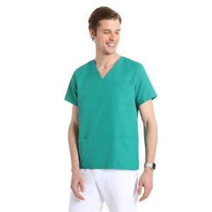 Bluze medicale care nu se calca, Quick Smart verde, maneca scurta