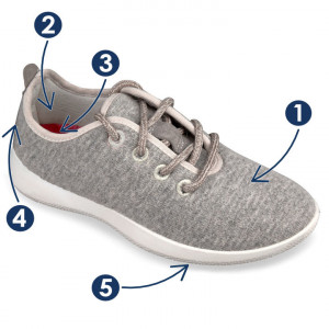 Pantofi sport ortopedici femei OrtoMed 5001-C158 bej