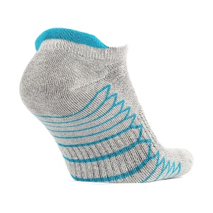 Sosete alergare, talpa flausata, BonnySilver® 302E gri turcoaz