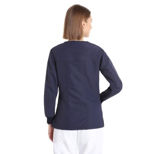 Bluze medicale care nu se calca, Quick Power bleumarin, maneca lunga