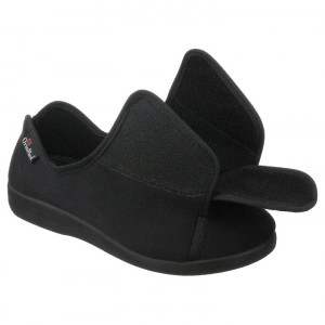 Pantofi medicali stretch pentru femei OrtoMed 663-T77 negru