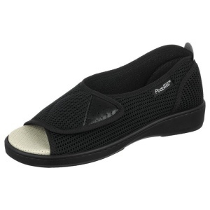 Pantofi ortopedici decupati pentru femei PodoWell Allure negru
