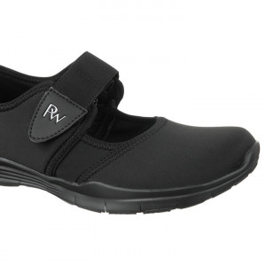 Pantofi sport ortopedici femei Podowell Valence negru detaliu