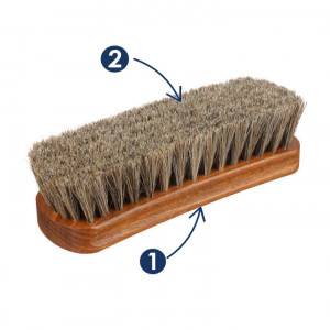 Perie par natural lungime 20 cm, pentru pantofi, Tacco London