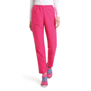 Pantaloni medicali care nu se calca, Quick® Fast fucsia, 100% microfibra pentru femei si barbati