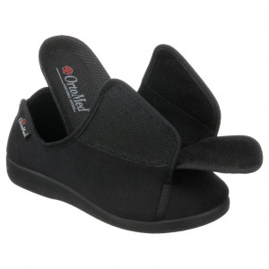 Pantofi medicali stretch pentru femei OrtoMed 663-T77 negru