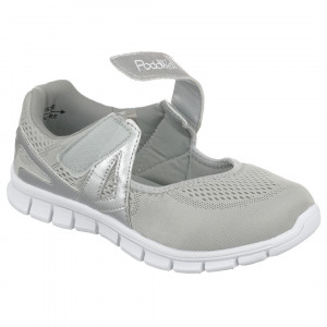 Pantofi sport ortopedici femei Podowell Vaucluse gri reglabili cu arici / scai