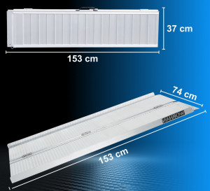 Rampe mobile aluminiu lungime 153 cm Worhan dimensiuni