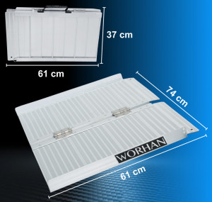 Rampe mobile aluminiu lungime 61 cm Worhan dimenisuni