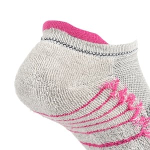 Sosete alergare, talpa flausata, BonnySilver® 302K gri fucsia