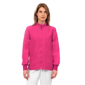Bluze medicale fara calcare, Quick Next fucsia, maneca lunga