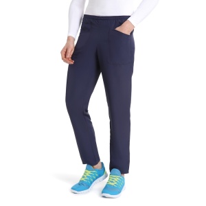 Pantaloni medicali care nu se calca, Quick Fast bleumarin, 100% microfibra