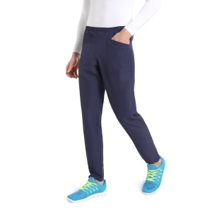 Pantaloni medicali care nu se calca, Quick Fast bleumarin, 100% microfibra