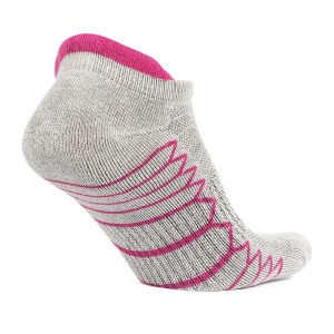 Sosete alergare, talpa flausata, BonnySilver® 302K gri fucsia