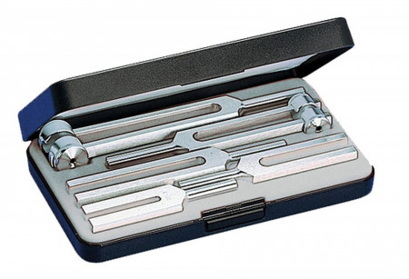 Riester Tuning fork set III (No. 5162, No. 5165, No. 5167, No. 5169, No. 5171) in plastic case