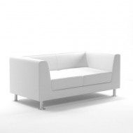 Waiting room sofa / 2-person / design PRADO