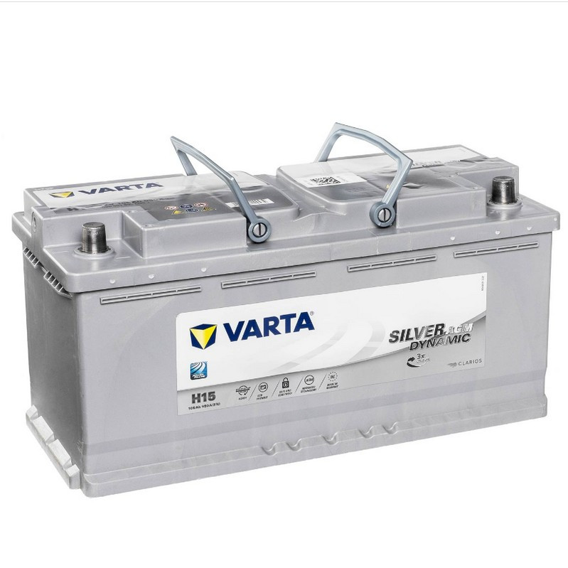 Batería Varta Silver Dynamic Agm AGM. A4. 105Ah - 950A(EN) 12V. Caja L6  (393x175x190mm) - VT BATTERIES