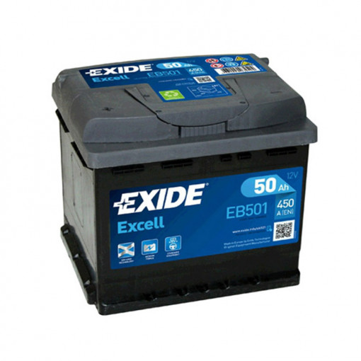 Exide Excell EB501 12V 50Ah L+