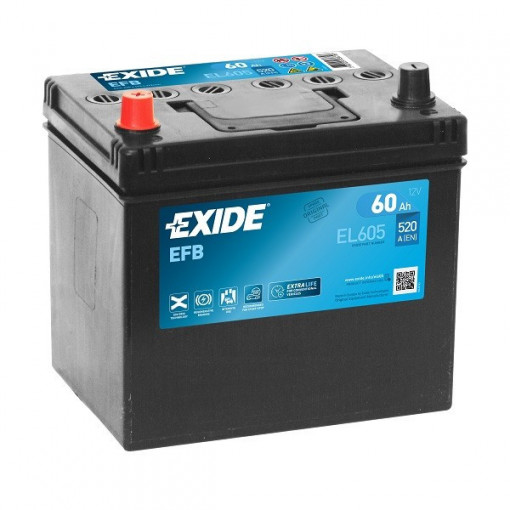 EXIDE Start&Stop EFB 60Ah EL605 L+