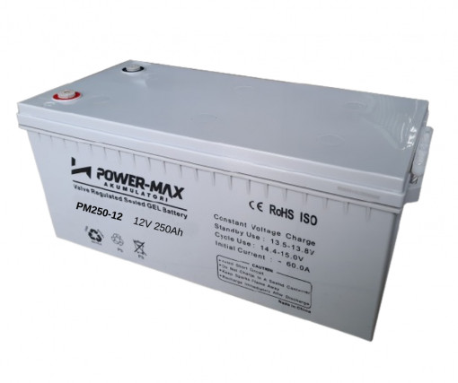 AKUMULATOR POWER-MAX PM250-12 GEL 12V