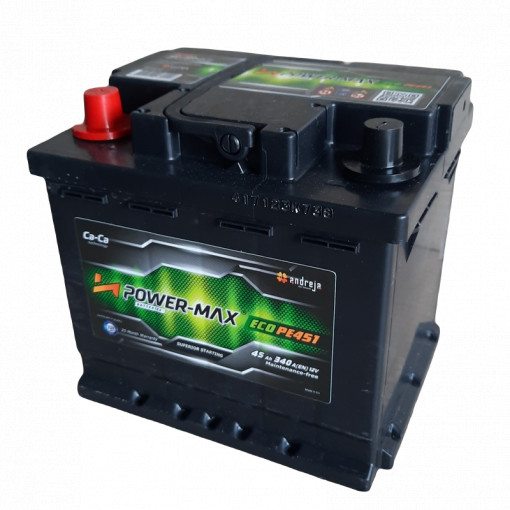 Power Max Eco PE451 12V 45Ah L+