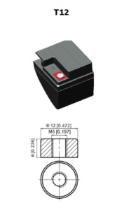 Akumulator stac. Landport LP12-26 Vds, 12V, 26Ah, T12 - Img 2