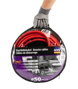 Prof. kabel za startovanje „Silikonski“ 50mm2 – 4,5m, 1000A
