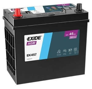 Akumulator EXIDE EK457 AGM, Start&Stop, 45Ah, L+