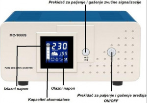 INVERTOR ZA CG 12V 1000VA MC-1000S sinusni - Img 2